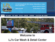 Tablet Screenshot of ljscarwash.com